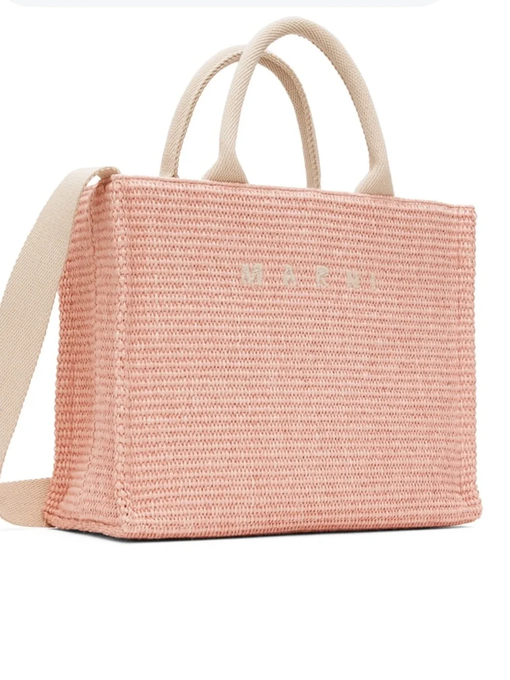 MARNI Woven Pink Tote Bag - Women's Casual Shoulder Bag - Picture 10 of 15